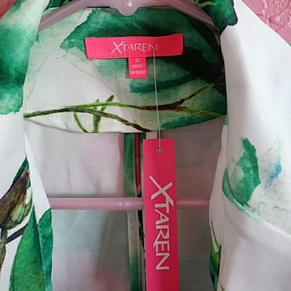 NWT Bright Pink&Green Floral Blazer - Picture 4 of 5